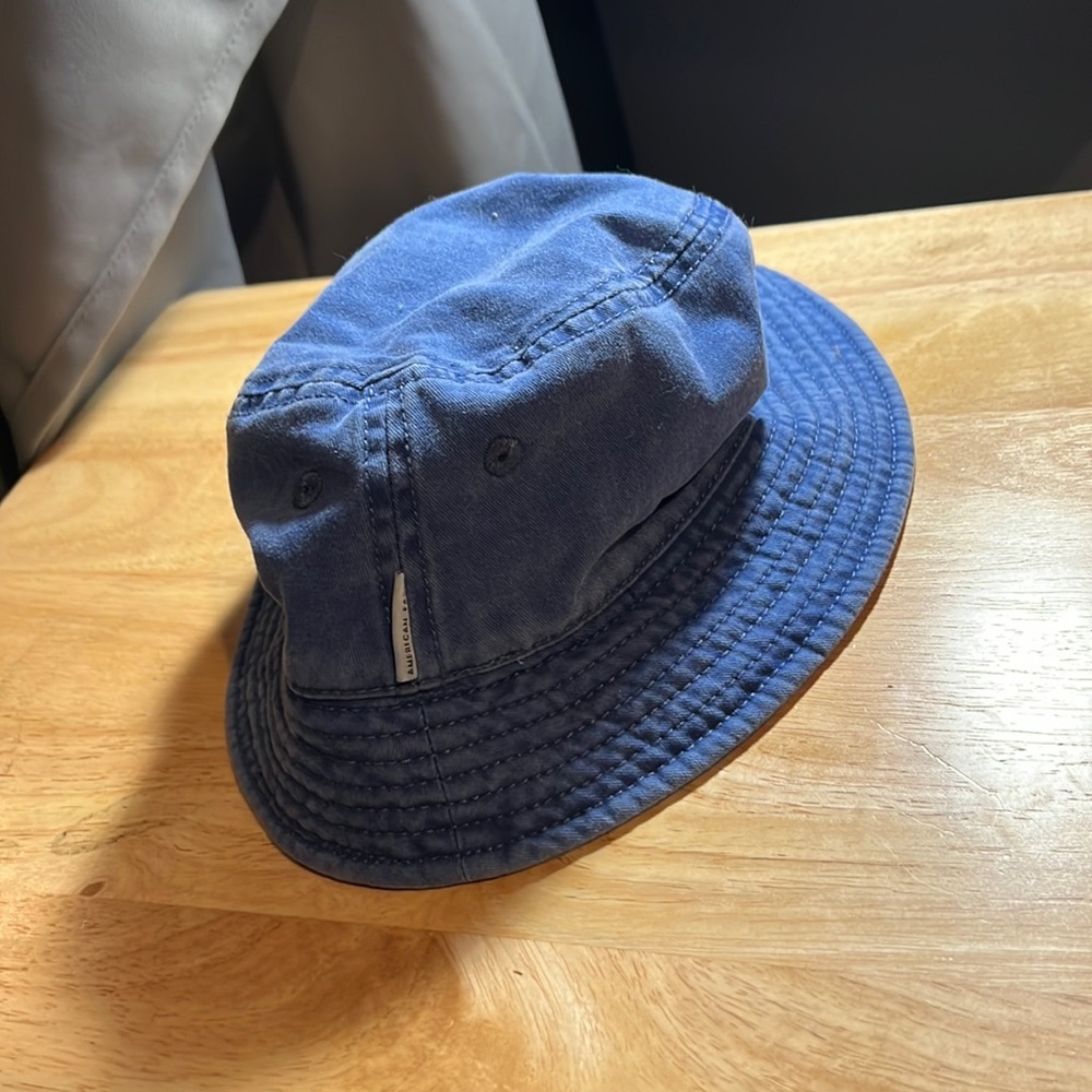 Blue American Eagle bucket hat, worn once.